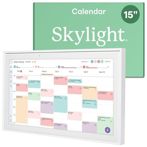 Skylight Wall Planner Digital Calendar & Chore Chart