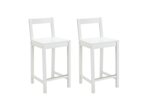 Amazon Basics Counter Height Wooden Barstools (2-Pack)