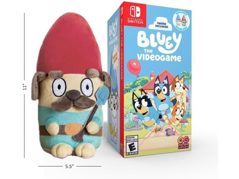 Bluey: The Videogame w/ Exclusive Gnome Plush Bundle (Nintendo Switch)