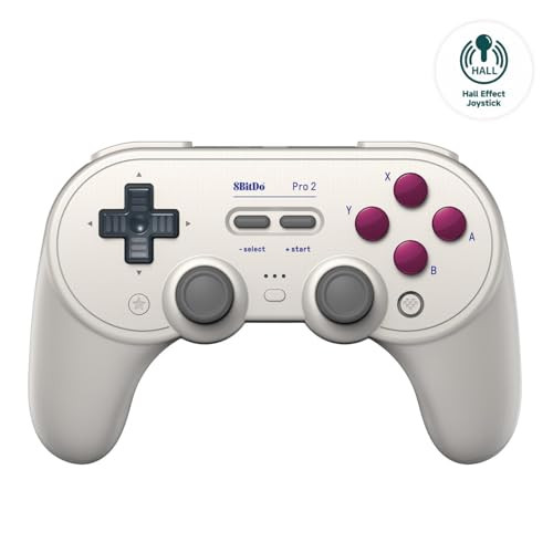 8Bitdo Pro 2 Bluetooth Controller for Switch/Switch 2 (Hall Effect Joystick, G Classic Edition)