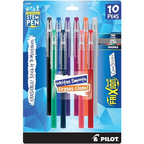 Pilot FriXion ColorSticks Erasable Gel Ink Pens