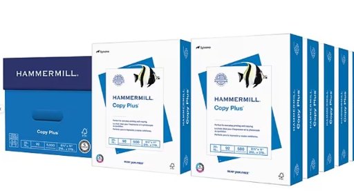 Hammermill Copy Plus Printer Paper, 10-Ream, 5,000 Sheets/Carton