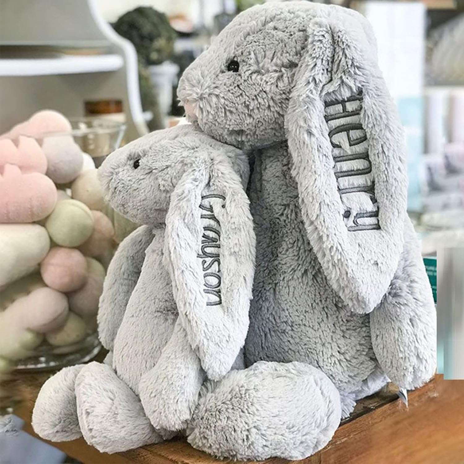 Personalized Embroidered Plush Bunny