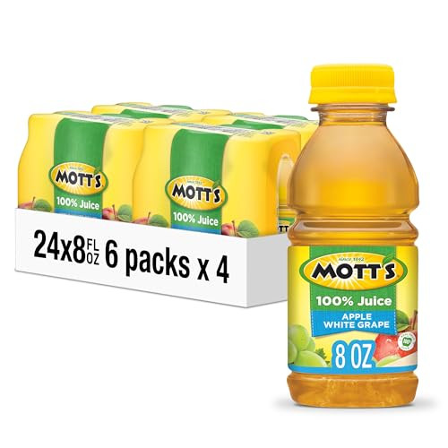 Mott's 100% Apple White Grape Juice 24-Pack