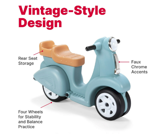 Step2 Toddler Ride Along Plastic Scooter