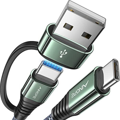 AINOPE USB A/C To USB C 10' Cable