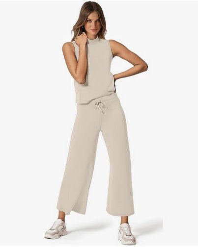 XIEERDUO Womens Two Piece Wide Leg Sets