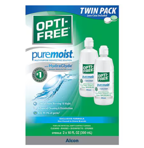 Opti-Free PureMoist Multi-Purpose Disinfecting Solution 2-Pack