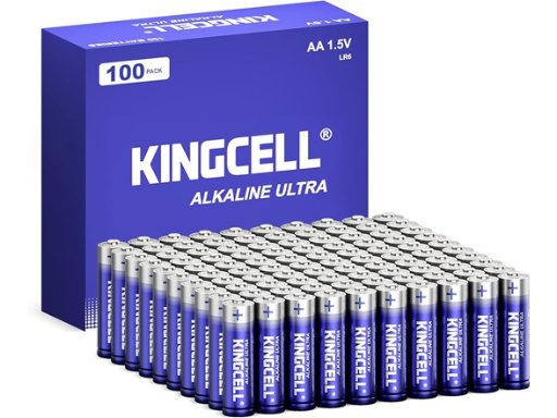 KINGCELL AA Alkaline Batteries 100-Pack