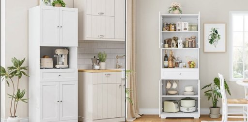 Lark Manor Annibelle 67.5" Kitchen Pantry