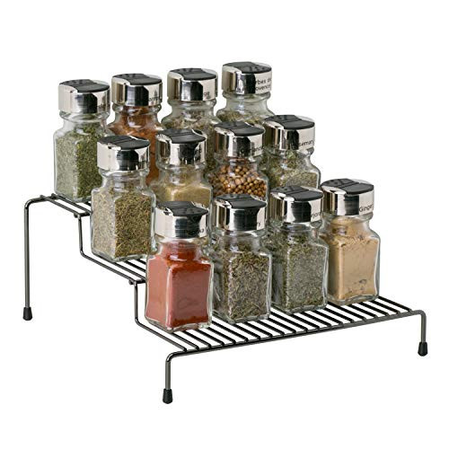 Kitchen Details 3 Tier Free Standing Spice Rack Organizer Shelf