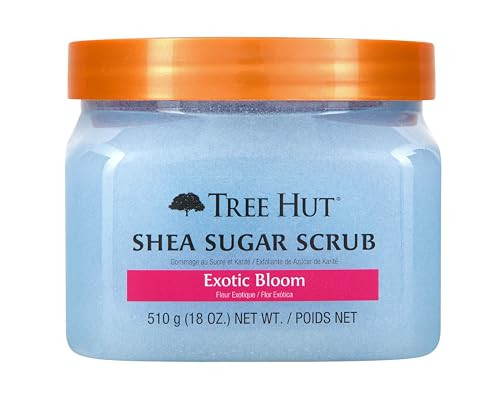 Tree Hut Shea Exfoliating Sugar Body Scrub (Exotic Bloom), 18 Fl. Oz.