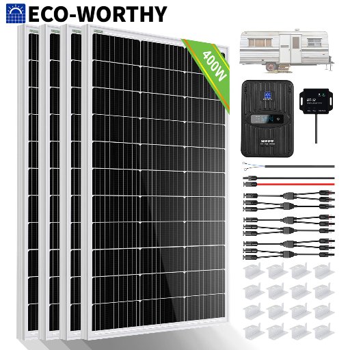 ECO-WORTHY 400W Monocrystalline Solar Panel Kit