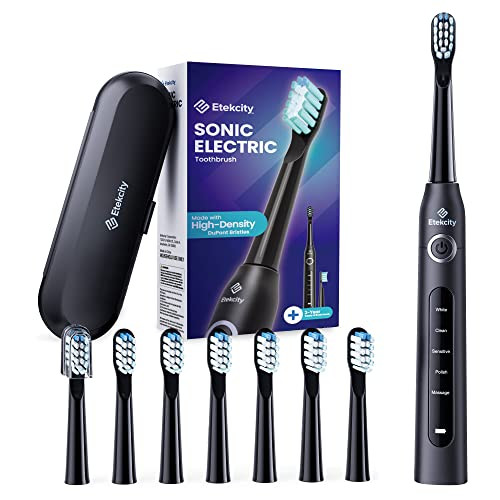 Etekcity Electric Toothbrush W/8 Brush Heads