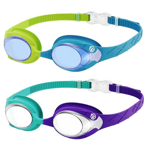 OutdoorMaster Kids Swim Goggles 2 Pack