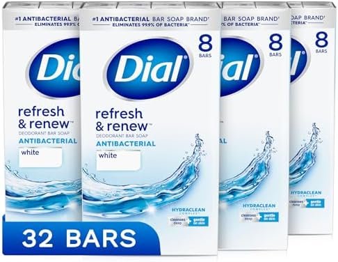 32-Count Dial Antibacterial Deodorant Bar Soap (White)