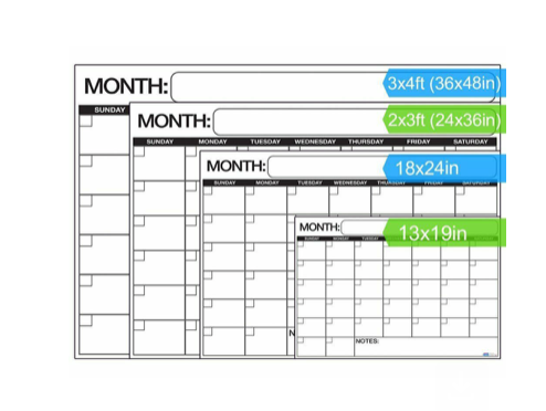 Dry-Erase Wall Calendar