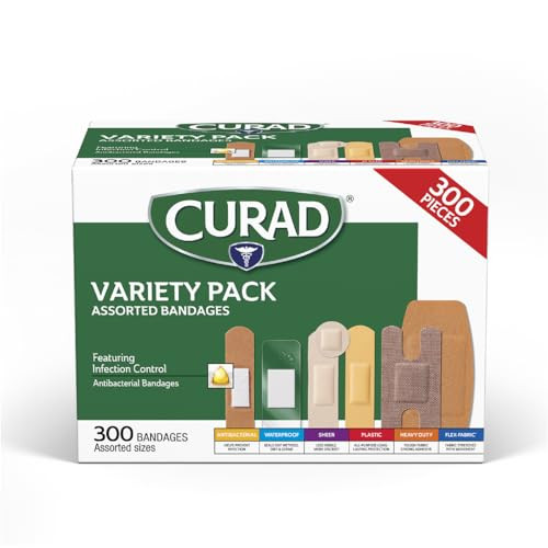 CURAD Assorted Bandages Variety Pack (300-Count)