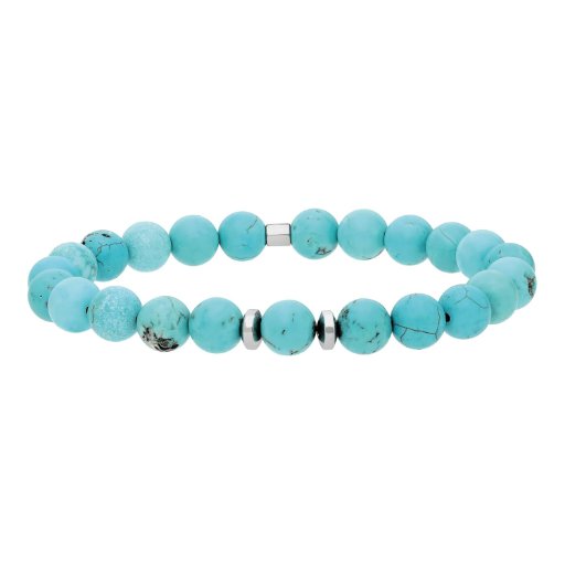 Turquoise Protection Bracelet with Hematite Accents