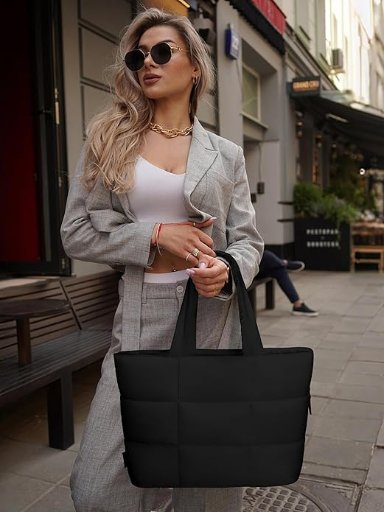 REVOTRA Puffer Tote Bag