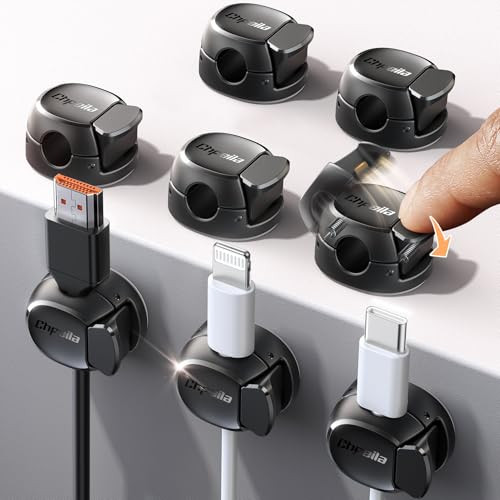 8-Pack Cord Organizer with Dual Spring and Clasp