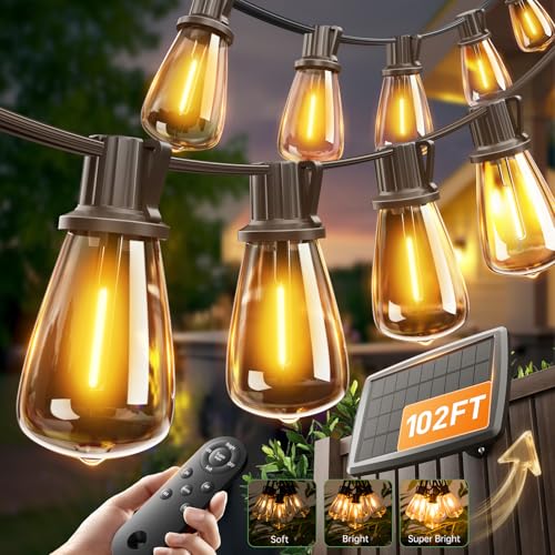 addlon 102FT Solar String Lights