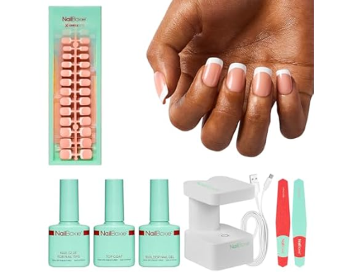 Modelones NailBoxie French Tip Gel Nails Kit