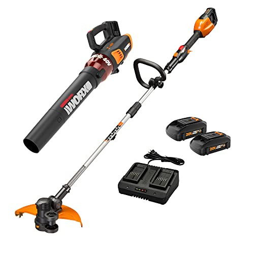 WORX 40V Trimmer/Edger and Leaf Blower Combo Kit