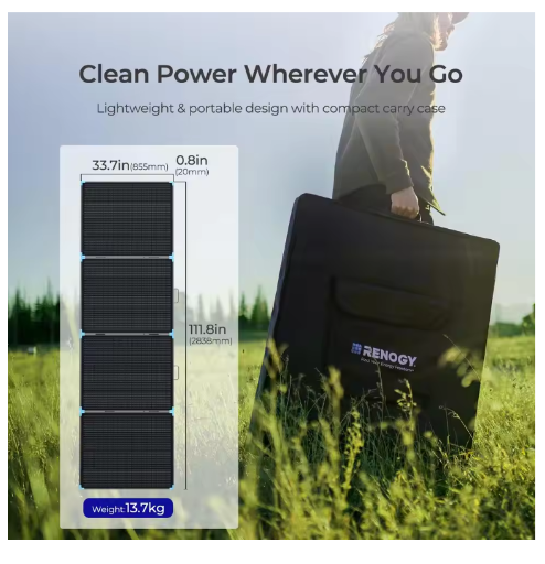 Renogy  220/400W Lightweight Portable Solar Suitcase w/ Kickstands