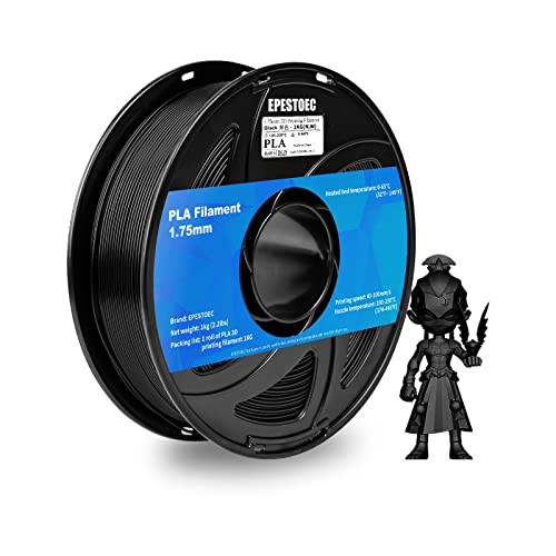 EPESTOEC Black PLA Filament 1KG Rolls