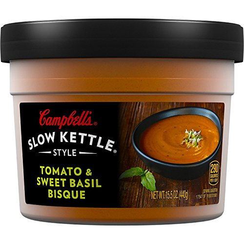 Campbell's Slow Kettle Style Tomato & Sweet Basil Bisque Soup 8-Pack
