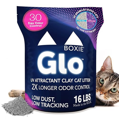 Boxie Glo Odor Control Clumping Clay Cat Litter, 16 Lbs.