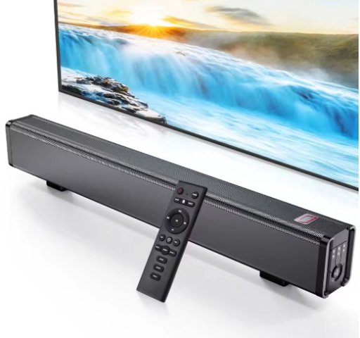 Stereo Soundbar with Bass Surround Sound