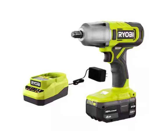 Ryobi ONE+ 18V Cordless Impact Wrench Kit