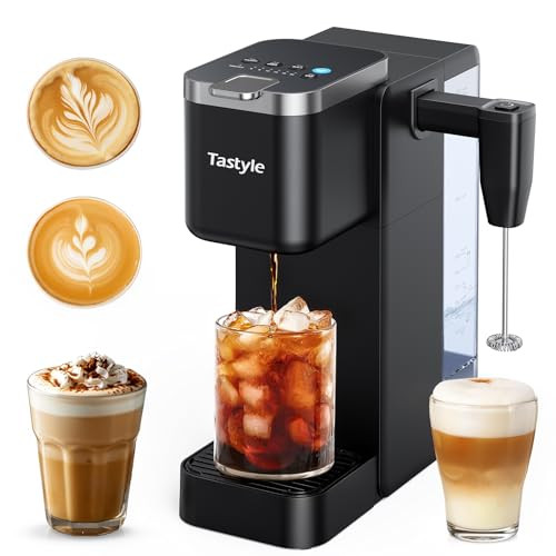 Single Serve Coffee Maker with Detachable Milk Frother