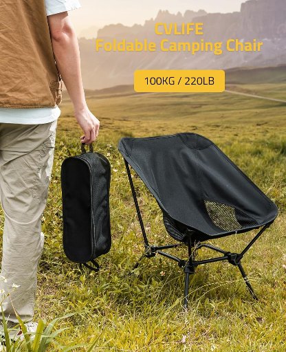 CVLIFE Portable & Foldable Camping Chair