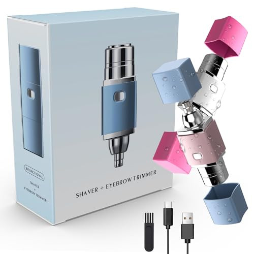 2 in 1 Facial,Eyebrow, & Nose Hair Trimmer for Women 