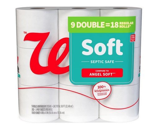 Walgreens Soft Bath Tissue 9 Roll