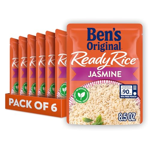 BEN'S ORIGINAL Ready Rice Jasmine Rice Pack, 6 Count