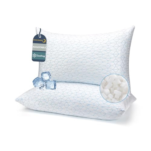COZSINOOR Queen Size Shredded Memory Foam Pillows - 2 Pack