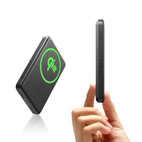 ESR 5,000mAh Ultra-Compact Qi2 Certified MagSafe 15W iPhone Charger