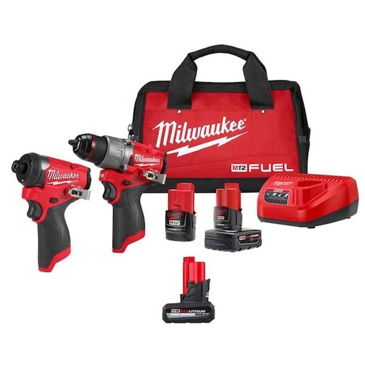 Milwaukee M18 FUEL Cordless Hammer Drill and Impact Driver Combo Kit