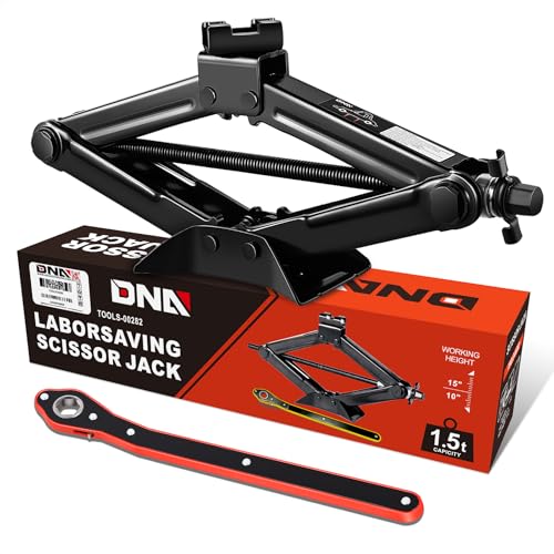 DNA Motoring Scissor Jack 1.5 Ton 4"-15.2" Lift Range Deal