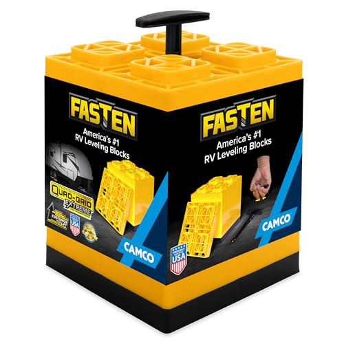Camco FasTen Camper / RV Leveling Blocks 10-Pack