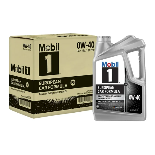Mobil 1 FS European Car Formula Full Synthetic Motor Oil 0W-40, 5 Quart (Pack of 3)