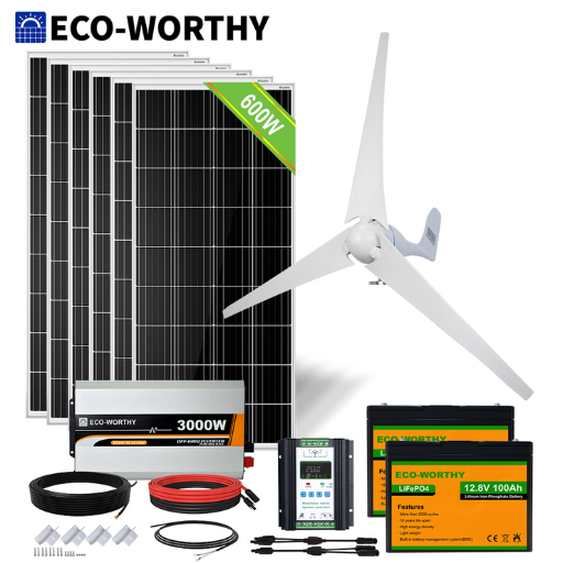 Eco-worthy Wind Turbine Generator and Solar Panel Kit