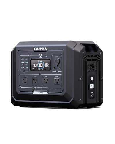 OUPES 1024Wh 2000W LiFePO4 Power Station Mega 1