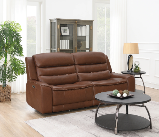 Rhodes Leather Power Reclining Sofa