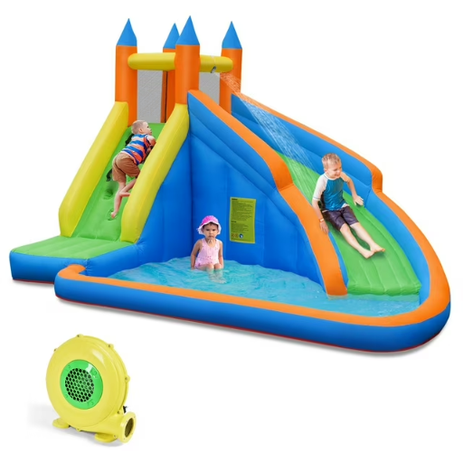 Costway Inflatable Water Slide with Blower
