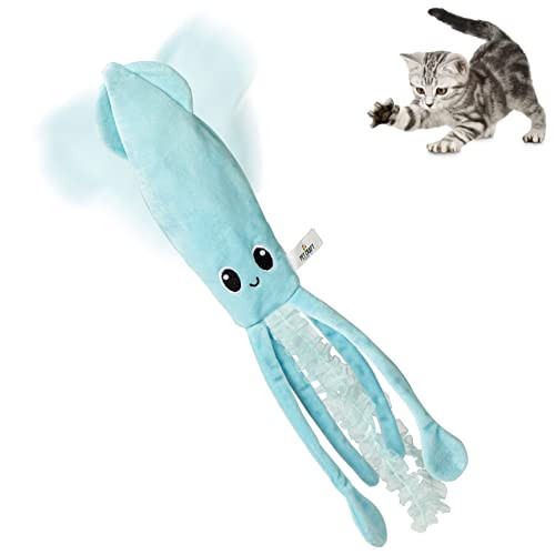 Pet Craft Supply Flipper Flopper Sassy Squid Cat Toy